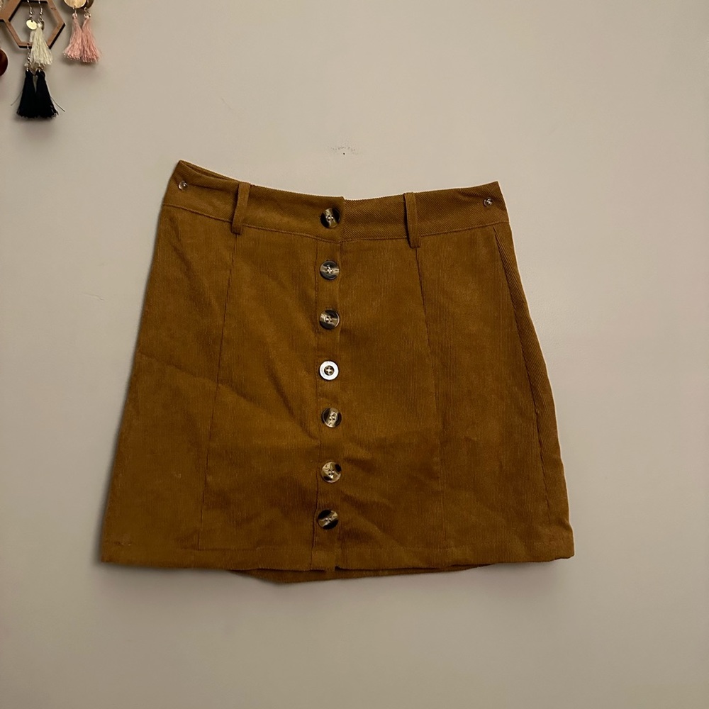 Shein Cute Button Up Mini Skirt